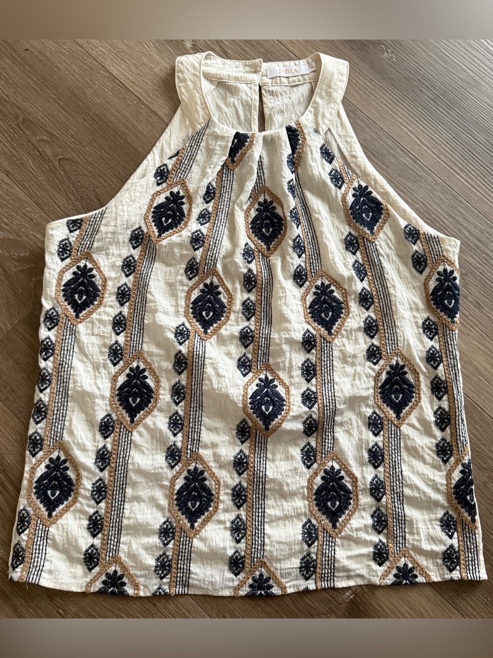 J•BIA Brazilian Boutique Embroidered Boho‎ Top Size P (XS-S)